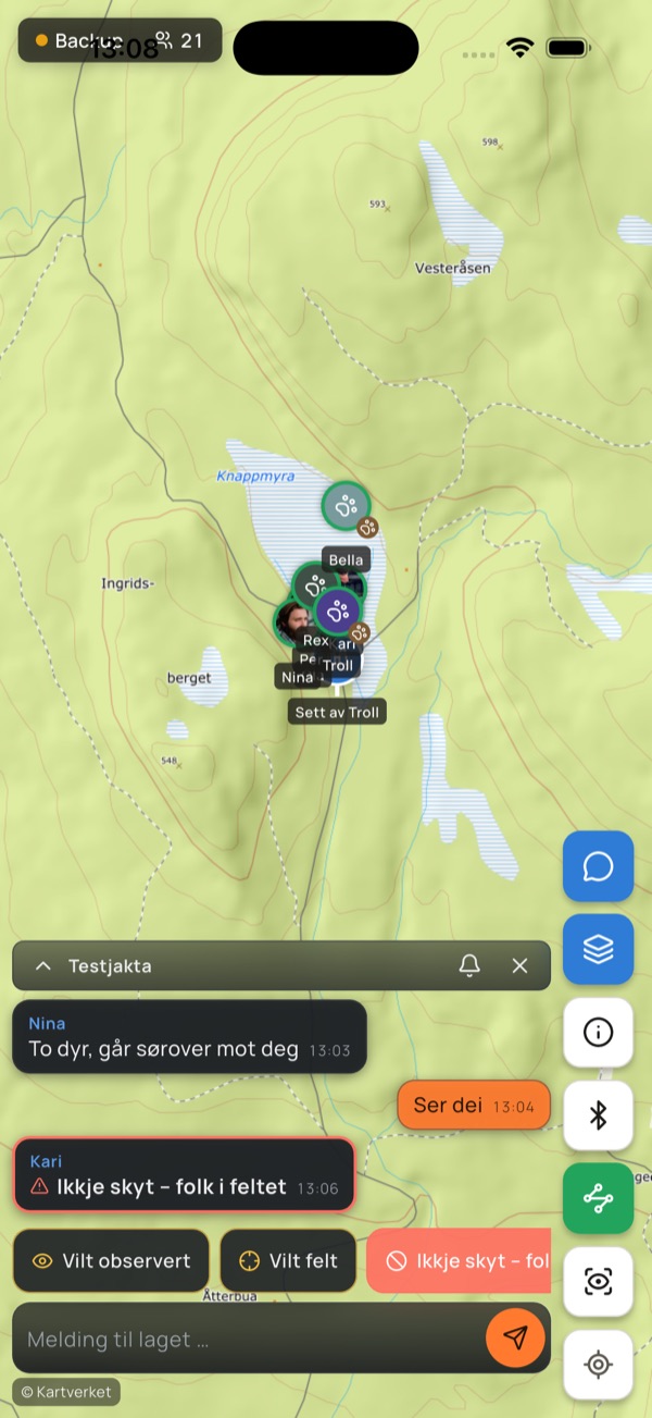 Lag-chat med tryggleiksvarsel